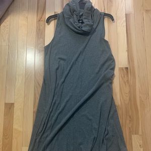Cowl neck shift dress
